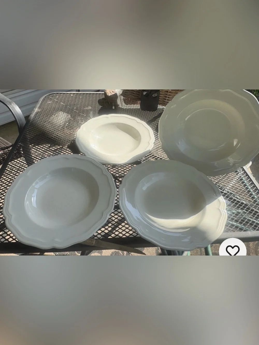 Williams Sonoma Baroque Rimmed Soup Bowls Portugal Set Of 4